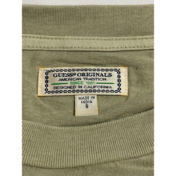 Vintage Guess Originals Small T shirt Spellout Triangle Mens 22x27 - Picture 6 of 11